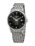 Longines Record Black Dial Automatic Stainless Steel 40mm Watch for Men - L2.821.4.56.6
