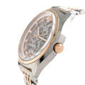 Emporio Armani Meccanico White Dial Two Tone Stainless Steel Watch For Men - AR60002