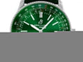 Breitling Navitimer Automatic 41mm Green Dial Green Leather Strap Watch for Men - A17326361L1P1