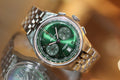Breitling Premier B01 Chronograph 42 Green Dial Silver Steel Strap Watch for Men - AB0145371L1A1