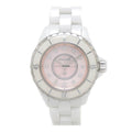 Chanel J12 Quartz Diamonds Pink Dial White Steel Strap Watch for Women - J12 H5513
