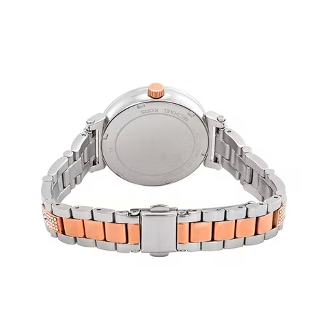 Michael Kors Sophie Chronograph Silver Dial Two Tone Steel Strap Watch For Women - MK3880