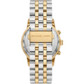 Michael Kors Hutton Chronograph Black Dial Two Tone Steel Strap Watch For Men - MK8954