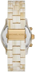 Michael Kors Runway Pavé Chronograph White Dial White Acetate Strap Watch for Women - MK7476