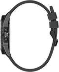 Guess Odyssey Quartz Black Dial Black Silicone Strap Watch For Men - W1108G3