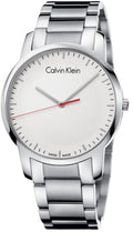 Calvin Klein City Quartz White Dial Silver Steel Strap Watch for Men - K2G2G1Z6
