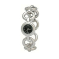 Marc Jacobs Amy Black Dial Silver Steel Strap Watch for Women - MBM3004