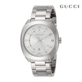Gucci GG2570 Silver Dial Silver Steel Strap Watch For Men - YA142308