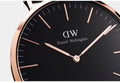 Daniel Wellington Classic Bayswater Black Dial Black NATO Strap Watch For Women - DW00100281