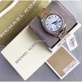 Michael Kors Bryn Quartz Blue Dial Two Tone Steel Strap Watch For Women - MK6136