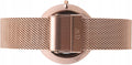 Daniel Wellington Petite Melrose Black Dial Rose Gold Mesh Strap Watch For Women - DW00100303