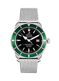 Breitling Superocean Heritage 42mm Chronograph Green Bezel Mens Watch - A1732136