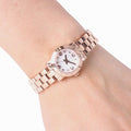 Marc Jacobs Amy White Dial Rose Gold Steel Strap Watch for Women - MBM3227