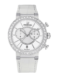 Swarovski Citra Sphere Chronograph White Dial White Leather Strap Watch for Women - 5027127