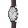 Tissot T Classic Everytime White Dial Brown Leather Strap Watch For Men - T109.410.16.033.00