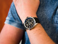 Hugo Boss Globetrotter Black Dial Black Silicone Strap Watch for Men - 1513820