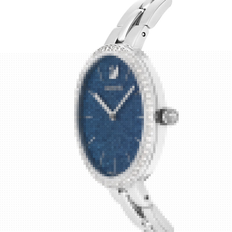 Swarovski Cosmopolitan Blue Dial Silver Steel Strap Watch for Women - 5517790