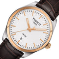 Tissot T Classic PR 100 Quartz White Dial Brown Leather Strap Watch for Men - T101.410.26.031.00