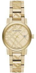 Burberry The City Gold Dial Gold Steel Strap Watch for Women - BU9145