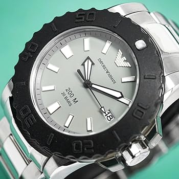 Emporio Armani Bracelet Collection Black Dial Silver Steel Strap Watch For Men - AR5970