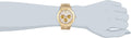 Michael Kors Wyatt Chronograph White Dial Gold Steel Strap Watch For Women - MK5933