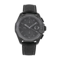 Tag Heuer Aquaracer Automatic Chronograph Special Edition Titanium Grey Dial Black Leather Strap Watch for Men - CAY218B.FC6370