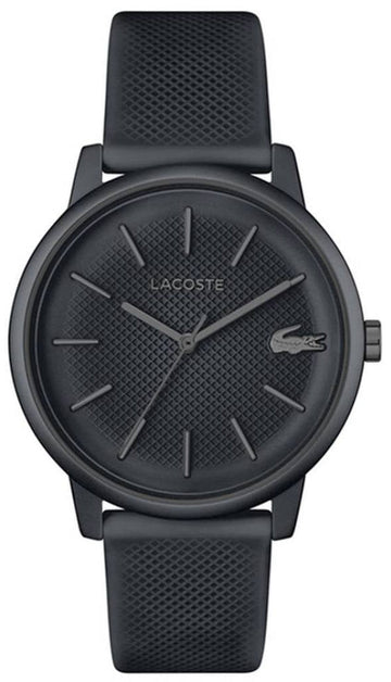 Lacoste 12.12 Move Gray Dial Gray Silicon Strap Watch for Men - 2011242
