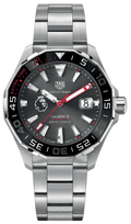 Tag Heuer Aquaracer Calibre 5 Premiere League Edition Black Dial Silver Stainless Steel Watch for Men - WAY201D.BA0927