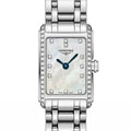 Longines Dolcevita Diamonds Mother of Pearl Dial Silver Steel Strap Watch for Women - L5.258.0.87.6