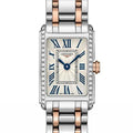 Longines Dolcevita Diamonds White Dial Two Tone Steel Strap Watch for Women - L5.258.5.79.7