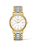 Longines Presence 38.5mm Automatic White Dial Two Tone Steel Strap Watch for Men - L4.921.2.12.7