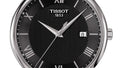 Tissot T Classic Tradition Quartz Black Dial Black Leather Strap Watch For Men - T063.610.16.058.00
