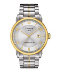 Tissot Luxury Powermatic 80 Gold Dial Silver Steel Strap Watch For Men - T086.407.22.261.00