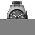 Marc Jacobs Larry Chronograph Black Dial Gunmetal Grey Steel Strap Watch for Men - MBM5031