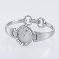 Gucci Guccissima Quartz Silver Dial Silver Steel Strap Watch For Women - YA134511