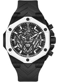 Guess Formula Chronograph Black Dial Black Silicone Strap Watch For Men - GW0579G1