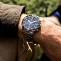 Tissot Seastar 1000 Chronograph Driver Blue Dial Silver Steel Strap Watch For Men - T120.417.11.041.01