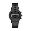 Emporio Armani Chronograph Quartz Silver Dial Black Rubber Strap Watch For Men - AR11048