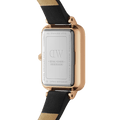Daniel Wellington Quadro Sheffield Black Dial Black Leather Strap Watch For Women - DW00100435