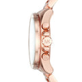 Michael Kors Brecken Chronograph Quartz Rose Gold Dial Rose Gold Steel Strap Watch For Women - MK6367