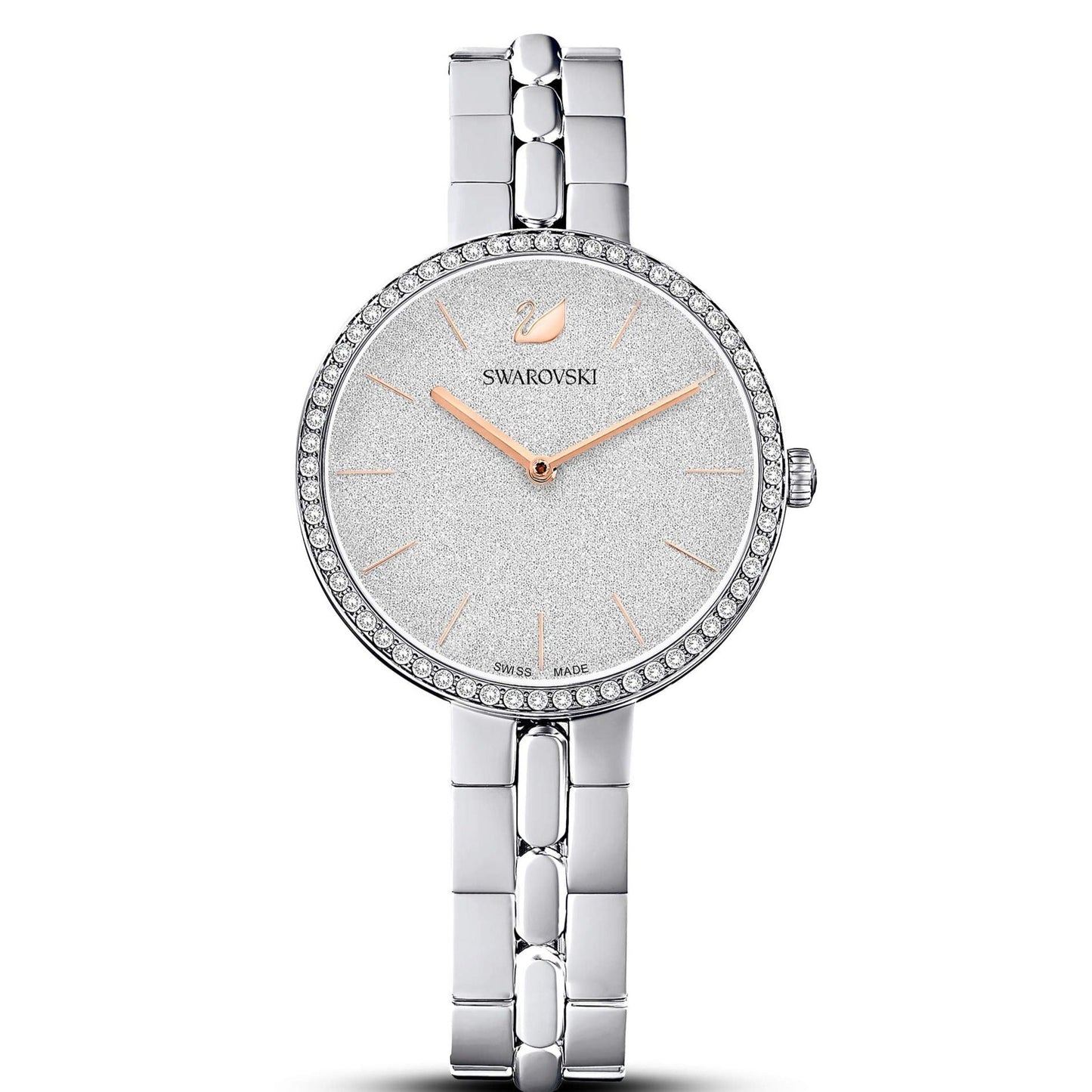 Swarovski Cosmopolitan Diamond Powder Silver Dial Silver Steel Strap Watch for Women - 5517807