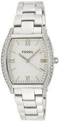 Fossil Wallace Silver Dial Silver Steel Strap Watch for Women - ES3174