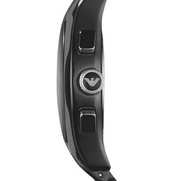 Emporio Armani Black Ceramic Dial Ceramic Strap Watch For Women - AR1401