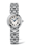 Longines PrimaLuna White Dial Silver Steel Strap Watch for Women - L8.110.4.71.6