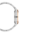 Daniel Wellington Iconic Link White Dial Two Tone Steel Strap Watch For Women - DW00100358