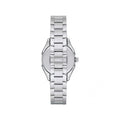 Emporio Armani Valeria Quartz Mother of Pearl Dial Silver Steel Strap Watch For Women - AR11030