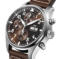 IWC Pilot's Watch Chronograph Edition Brown Dial Brown Leather Strap Watch for Men - IW377713