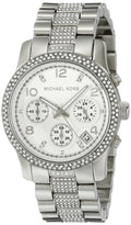 Michael Kors Runway White Dial Silver Steel Strap Watch for Women - MK5825