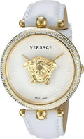 Versace Palazzo Empire White Dial White Leather Strap Watch for Women - VCO040017