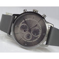 Hugo Boss Architectural Grey Dial Grey Leather Strap Watch for Men - 1513570